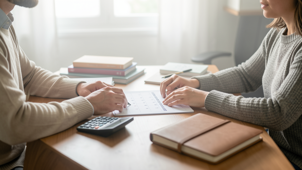 Rotina financeira em família em uma situação financeira real